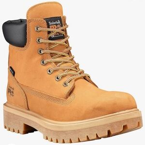 Timberland PRO Men's Direct Attach 8 Inch Steel Safety Toe Waterproof SZ 9 Wheat